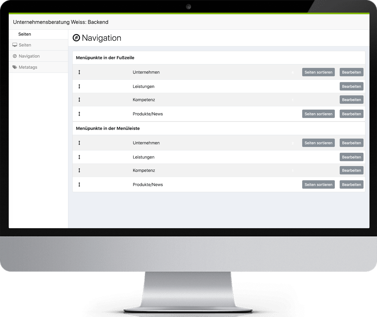 Backend - Navigation